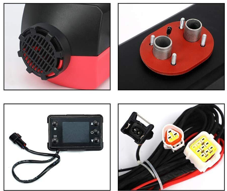 RED 25KW 12V Air Diesel Heater Parking Heater Diesel Night Heater_ESN MOTO