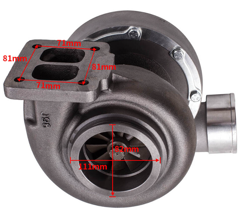 GT45 Turbo charger VBand 600+BHP T4 Vband Flange 1.05 A/R .66 twin